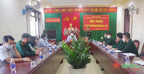 Đảng ủy Bộ đội Biên phòng Đắk Nông và Huyện ủy Đắk Mil ký kết quy chế phối hợp